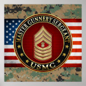 US-Marineinfanterie: Master Gunnery Sergeant (USMC Poster (Vorne)