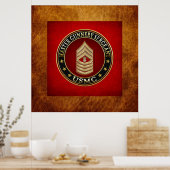 US-Marineinfanterie: Master Gunnery Sergeant (USMC Poster (Küche)