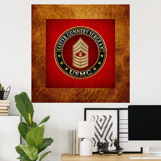 US-Marineinfanterie: Master Gunnery Sergeant (USMC Poster (Heimbüro)