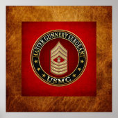 US-Marineinfanterie: Master Gunnery Sergeant (USMC Poster (Vorne)