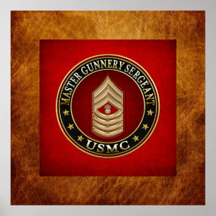 US-Marineinfanterie: Master Gunnery Sergeant (USMC Poster