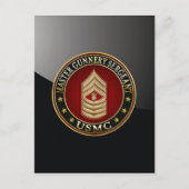 US-Marineinfanterie: Master Gunnery Sergeant (USMC Postkarte (Vorderseite)