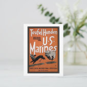 US-Marineinfanteristen nehmen Poster auf Postkarte (Stehend Vorderseite)