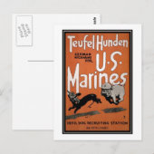 US-Marineinfanteristen nehmen Poster auf Postkarte (Vorne/Hinten)