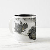 US-Marinepatrouille am Khowst-Gardez-Pass Zweifarbige Tasse (Vorderseite Links)