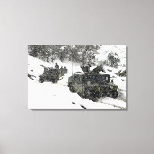 US-Marinepatrouille in Khowst-Gardez Durchlauf Leinwanddruck