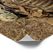 US-Marines bieten Sicherheit als UH-1N Poster (Ecke)