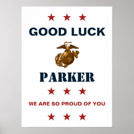 US Marines Corps Farewell Party - Rekrutierung Poster