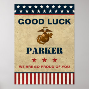 US Marines Corps Farewell Party - Rekrutierung Poster