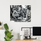 US-Marines des Zweiten Weltkriegs auf Peleliu Poster (Heimbüro)