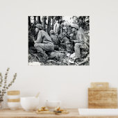 US-Marines des Zweiten Weltkriegs auf Peleliu Poster (Küche)