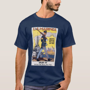 US-Marines-Erster-Weltkrieg-Plakat T-Shirt