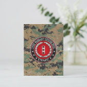 US-Marines: Hauptbefehl Vier (USMC CWO-4) [3D] Postkarte (Stehend Vorderseite)