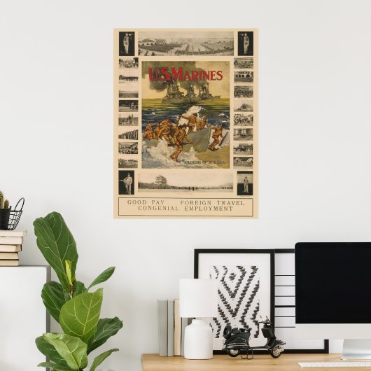 US-Marines Poster (Heimbüro)
