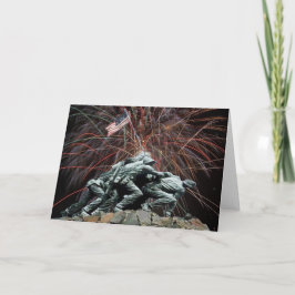 US Marines War Memorial Iwo Jima Fireworks Karte