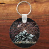 US Marines War Memorial Iwo Jima Fireworks Schlüsselanhänger (Vorderseite)