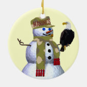 US-MarineSchneemann-Verzierung Keramik Ornament (Hinten)