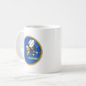 US-Marineseabees-Logo Kaffeetasse (Vorderseite Links)