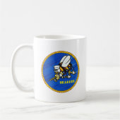 US-Marineseabees-Logo Kaffeetasse (Links)