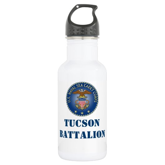 US-MARINEseekadetten Tucson-Bataillon waterbottle Edelstahlflasche (Vorderseite)