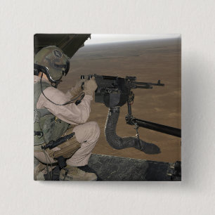 US-Marinetestzündung ein schweres Maschinengewehr Button