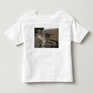 US-Marinetestzündung ein schweres Maschinengewehr Kleinkind T-shirt