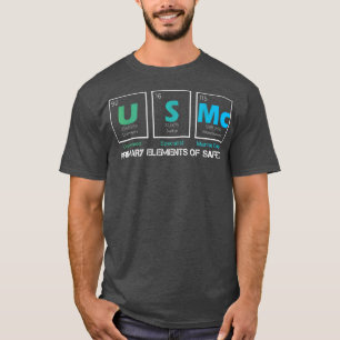 US MC Primäre Elemente der Sicherheit Periodensyst T-Shirt