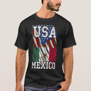 US mexikanische Flagge Mexikanisches Erbe Patrioti T-Shirt