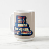 US-MILITÄR - DANKE KAFFEETASSE (Vorderseite Links)