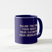 US-MILITÄR - DANKE TASSE (VorderseiteRechts)