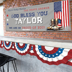 US-Militär-Flaggenstiefel 2,5x6 GRAU Abschiedsfeie Banner