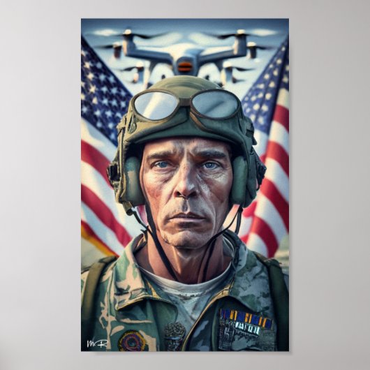 US-Militär für Veteranentag 2023 Poster (Vorne)