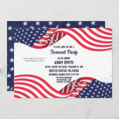 US-Militärbootcamp geht weg von der Party Einladun Einladung (Vorne/Hinten)