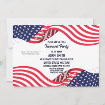 US-Militärbootcamp geht weg von der Party Einladun