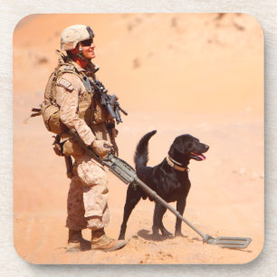 US-MILITÄRHUNDE GETRÄNKEUNTERSETZER