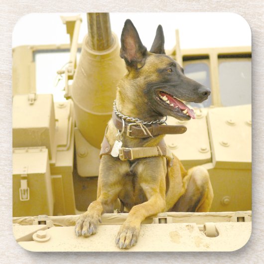 US-MILITÄRHUNDE GETRÄNKEUNTERSETZER (Vorderseite)
