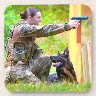 US-MILITÄRHUNDE GETRÄNKEUNTERSETZER