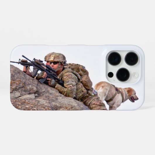 US-MILITÄRHUNDE iPhone HÜLLE (Rückseite (Horizontal))