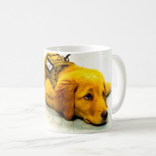 US-MILITÄRHUNDE KAFFEETASSE (VorderseiteRechts)