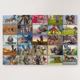 US-MILITÄRISCHE ARBEITHUNDE "MONTAGE" PUZZLE