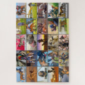 US-MILITÄRISCHE ARBEITHUNDE "MONTAGE" PUZZLE (Vertikal)