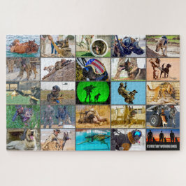 US-MILITÄRISCHE ARBEITHUNDE "MONTAGE" PUZZLE