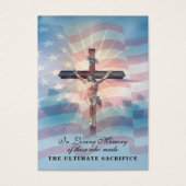 US Militärische Gedenkstätte Veteranen Gebet (Vorderseite)