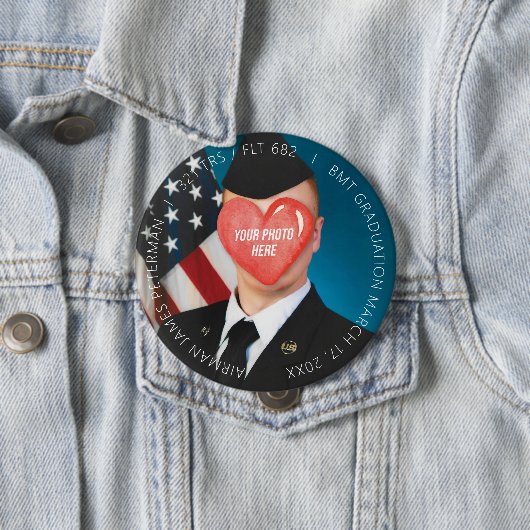 US Militärische Grundausbildung - Boot Camp Abschl Button (Beispiel)