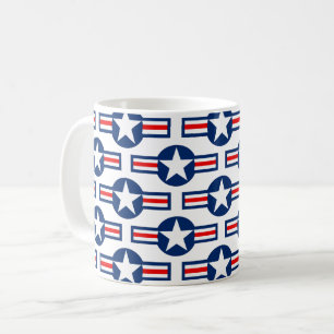 US MILITÄRISCHE ROUNDEL - Farbe Kaffeetasse