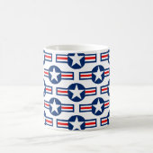 US MILITÄRISCHE ROUNDEL - Farbe Kaffeetasse (Mittel)