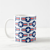 US MILITÄRISCHE ROUNDEL - Farbe Kaffeetasse (Links)