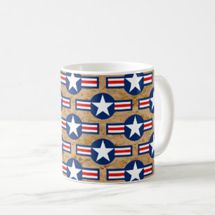US MILITÄRISCHE ROUNDEL - Wüstenlandschaft - Camou Kaffeetasse