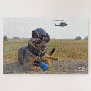 US-MILITÄRISCHER ARBEITHUND (20 x 30 Zoll) Puzzle