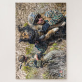 US-MILITÄRISCHER ARBEITHUND (20 x 30 Zoll) Puzzle (Vertikal)
